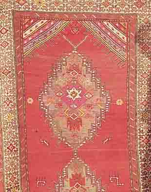 KAZAK,RU?LAND.CA 400 X 136 CM. WOLLE/WOLLE EHZ 4-5.UM 1920.