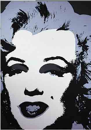 WARHOL, ANDY, 1928-1987, MARYLIN, FARBSIEB- DRUCK AUS DER EDITION SUNDAY B. MORNING, RüCKSEITIG GESTEMPELT UND MIT STEMPEL: FILL IN YOUR OWN ...