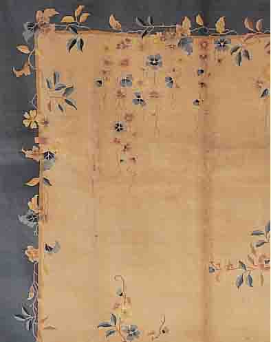 CHINA ALT, 384 X 302CM, EHZ 3 FLOR WOLLE, CA.60 JAHRE