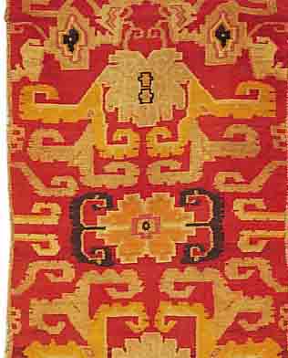 KHADEN ALT, TIBET, 146 X 83CM, EHZ 3 WOLLE AUF WOLLE, UM 1930
