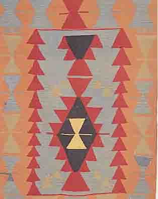 KELIM, ANATOLIEN, 167 X 111CM, EHZ 2 FLOR WOLLE, CA.30 JAHRE