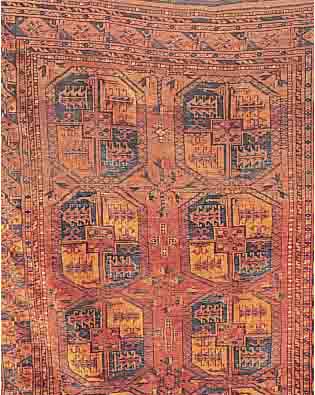 AFGHANE, 280 X 193CM, EHZ 4-5 WOLLE AUF WOLLE, CA.60 JAHRE, L.MOTTENFRAS