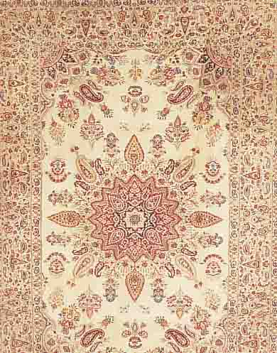 LAWAR, PERSIEN, 275 X 180CM, EHZ 3 FLOR WOLLE, CA.50 JAHRE