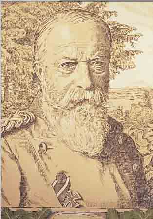 THOMA, HANS, 1839-1924, PORTRäT DES FRIEDRICH VON BADEN, LITHOGRAPHIE VON 1902, L.U. HANDSIGN., CA. 52 X 42 CM, PP