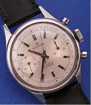 KONVOLUT: 2 ARMBANDCHRONOGRAPHEN SCHWEIZER PRODUKTION, 1X RENIS, UM 1970, METALL VER- CHR., BER., 45-MIN.-STOPPZäHLER, 17 ST., HAND-AUFZUGKAL. ...