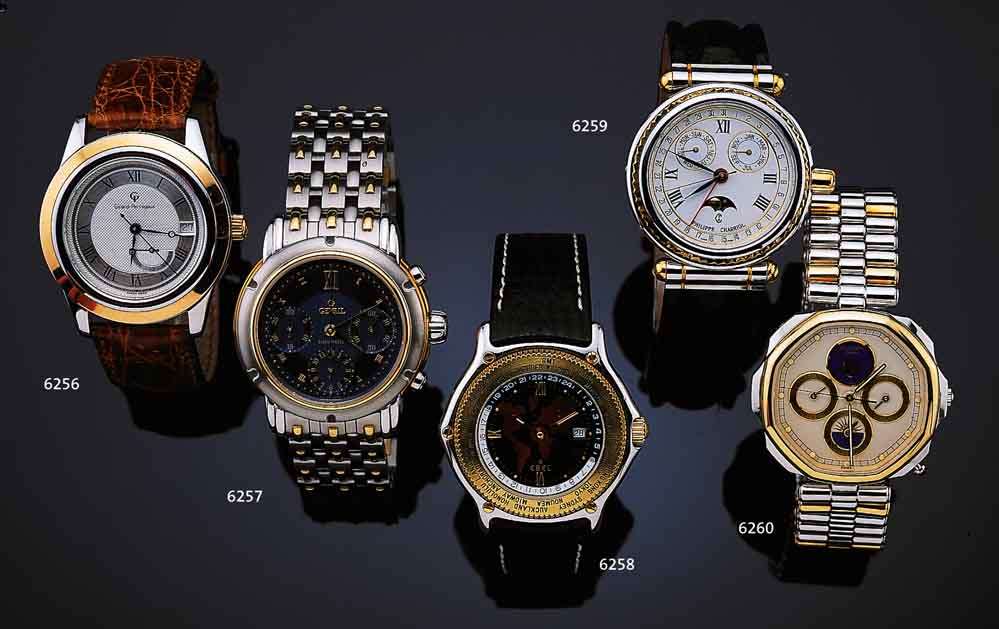 GIRARD PERREGAUX HERRENARMBANDUHR GANGRESERVE AUTOMATIK, REF.-NR. 1020/BR/137, SCHWEIZ UM 1996, EDELST. POL., GG-KRONE, MASSIV-GG-LüNET-TE, ...