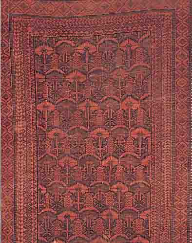 AFGHANE, 338 X 211CM, EHZ 4 WOLLE AUF WOLLE, CA.70 JAHRE