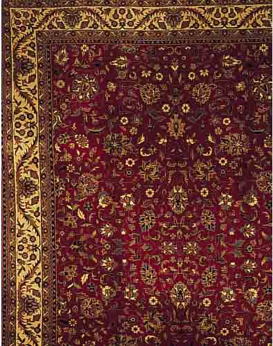 TäBRIZ,INDIEN.CA 350 X 258 CM. FLOR WOLLE.EHZ 2.CA 10 JAHRE.