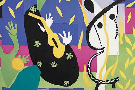 MATISSE, HENRI, 1869-1954, DREI DOPPELBLATT-GROßE FARBLITHOGRAPHIEN AUS VERVE UND DIE LETZTEN ARBEITEN VON HENRI MATISSE, MIT BUG- FALTEN, JE ...