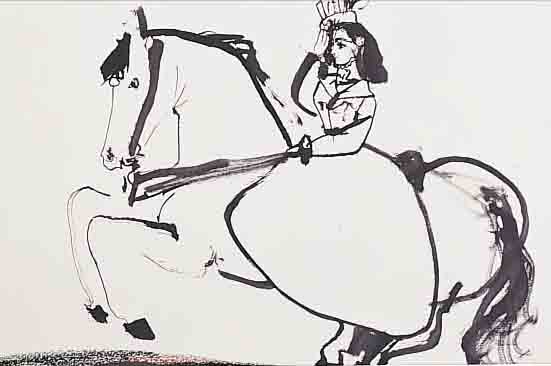 PICASSO, PABLO, 1881-1973, SECHS HELIO- GRAVUREN AUS TOROS ET TOREROS, EDITION CERCLE D'ART, PARIS 1961, JE CA. 36 X 25 CM,PP