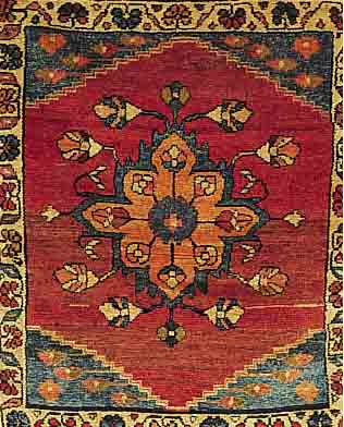 ARMANIBAF, PERSIEN, 125 X 105CM, EHZ 3 FLOR WOLLE, UM 1945