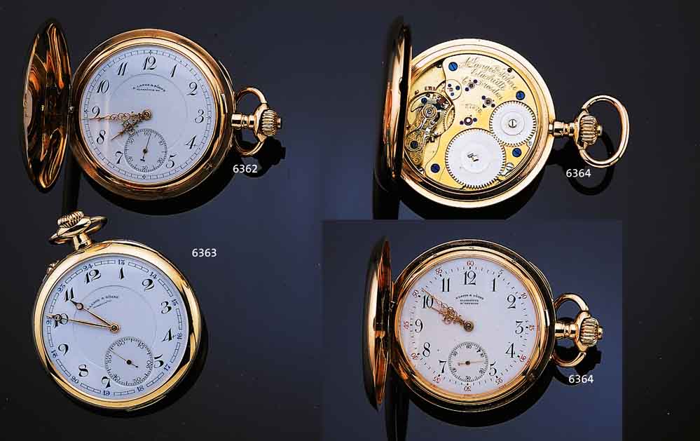 A.LANGE & SÖHNE HERRENTASCHENUHR SAVONETTE, REF.-NR. 27578, DEUTSCHLAND UM 1889, ROSE-G. 750/000, 1A QUAL., SPRUNGDECKEL M. VERSCHL. ...