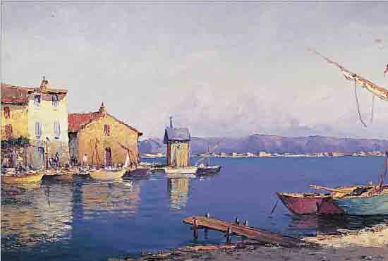 MANAGO, DOMINIQUE, *1902 TUNIS, WAR ALS LANDSCHAFTSMALER IN FRANKREICH TäTIG, STELLTE SEIT 1926 BEI DEN INDEPENDANTS AUS UND WäHLTE SEINE ...