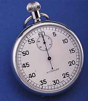 KONVOLUT: 2 WITTNAUER EINHANDSTOPPER, SCHWEIZ UM 1952, BEIDE METALL HARTVERCHR., BEIDE EMAILBL. SIGN., BEIDE STOPPFKT. üBER SCHALTRAD, ...