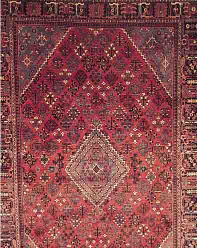 MEYMEH,PERSIEN CA 320 X 220 CM. .EHZ 2 FLOR WOLLE.CA 30 JAHRE.