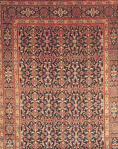 MUD,PERSIEN CA 303 X 202 CM. .FLOR WOLLE. EHZ 3.CA 30 JAHRE.