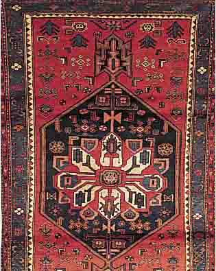 SHAHSAWAN,PERSIEN CA 198 X 123 CM. .EHZ 3 FLOR WOLLE.CA 40 JAHRE.
