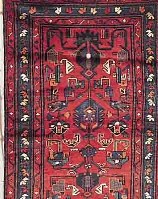 KORDI,PERSIEN CA 297 X 105 CM. .FLOR WOLLE. EHZ 3.CA 30 JAHRE.