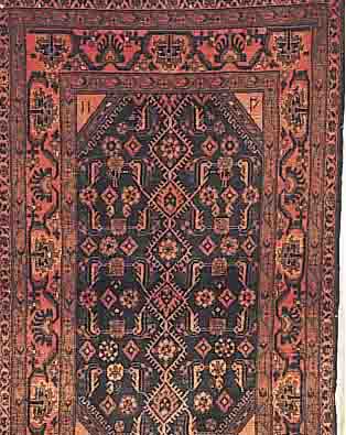 SHAHSAWAN DATIERT,PERSIEN CA 173 X 105 CM. FLOR WOLLE.EHZ 3 CA 30 JAHRE.