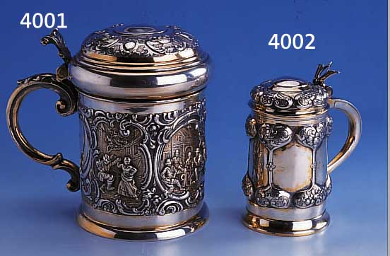 DECKELHUMPEN, NEHRESHEIM HANAU UM 1890/1900, IM STIL DES 17. JH., OSTADESZENEN, 835ER SILBER TEILVERGOLDET, REICH RELIEFIERT, CA. 750 G, H CA. ...