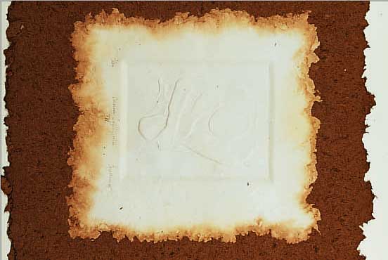 SARACHINI, DOLOROSA IMPERFECION, STRUKTUR- DRUCK, HANDSIGNIERT, BETITELT, NUM. 2/20, AUF HANDGESCHöPFTEM PAPIER, CA. 35 X 32 CM, U.GL., R.
