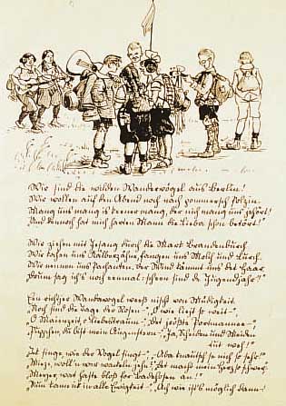 ZILLE, HEINRICH, 1858-1929, LITHOGRAPHIE AUS: KOMM, KALINKEN, KOMM, PAPIER GEBRäUNT, BLATTGR. CA. 45,5 X 36,5 CM