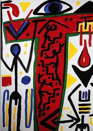 PENCK, A.R., FARBOFFSET, HANDSIGNIERT, CA. 53 X 38 CM, PP
