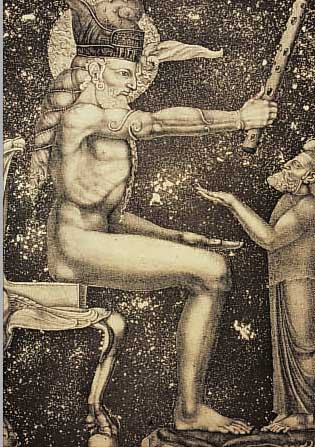 FUCHS, ERNST, PROF., GEB. 1930 IN WIEN, SAMSON DER RICHTER, RADIERUNG VON 1967, HANDSIGNIERT, CA. 30 X 24 CM, PP