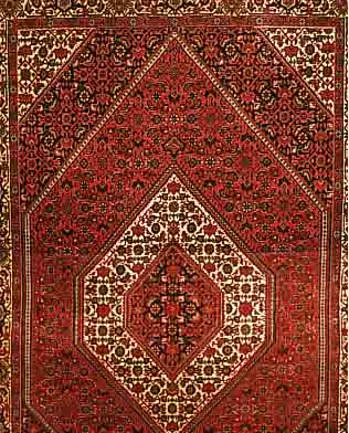 BIDJAR, PERSIEN, 181 X 110CM, EHZ 3 FLOR WOLLE, CA.10 JAHRE