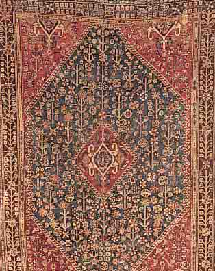 GASHKUL, PERSIEN, 185 X 122CM, EHZ 4 WOLLE AUF WOLLE, UM 1930