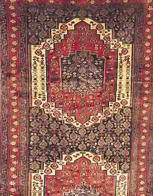 SENNEH, PERSIEN, 365 X 141CM, EHZ 3 FLOR WOLLE, CA.30 JAHRE