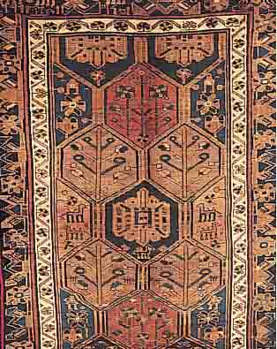 KHORAMABAD, PERSIEN, 213 X 134CM, EHZ 3 FLOR WOLLE, CA.60 JAHRE