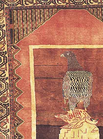 GASHGAI, PERSIEN, 185 X 130CM, EHZ 2 WOLLE AUF WOLLE, CA.40 JAHRE