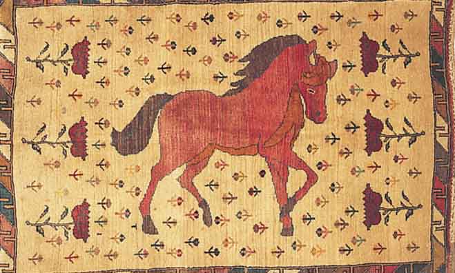 GABBEH, PERSIEN, 163 X 108CM, EHZ2 WOLLE AUF WOLLE, CA.40 JAHRE