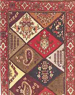 AFSHAR, PERSIEN, 190 X 102CM, EHZ 2 FLOR WOLLE, CA.30 JAHRE