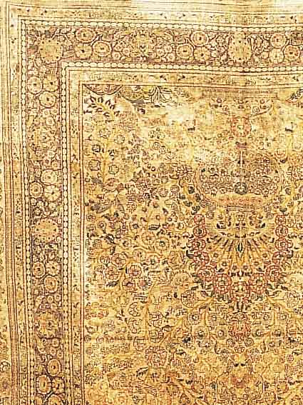 HEREKE, CHINA, 241 X 155CM, EHZ 2 REINE NATURSEIDE, CA.10 JAHRE, CA.850.000 KN/QM