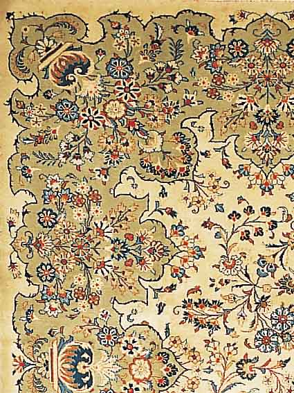 KESCHAN, PERSIEN, 395 X 303CM, EHZ 3 FLOR WOLLE, CA.50 JAHRE