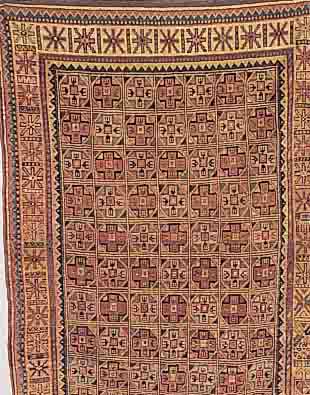 KAZAK, RUSSLAND, 205 X 139CM, EHZ 4 WOLLE AUF WOLLE, UM 1890