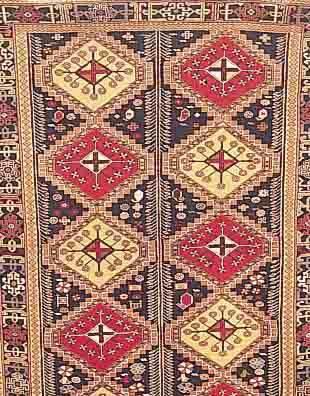 SHIRWAN, RUSSLAND, 182 X 134CM, EHZ 2 WOLLE AUF WOLLE, UM 1950
