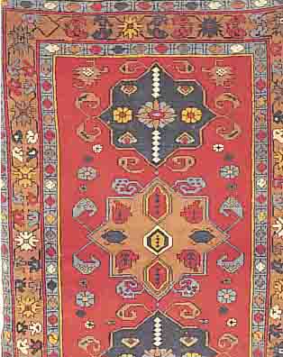 SHIRWAN, RUSSLAND, 153 X 107CM, EHZ 3 WOLLE AUF WOLLE, UM 1910
