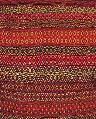 GASHGAI TSCHOWAL, PERSIEN, 83 X 76CM, EHZ 2-3, WOLLE AUF WOLLE, CA.50 JAHRE
