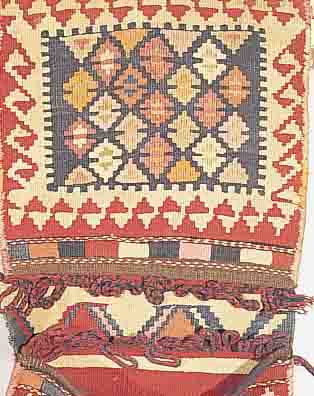 SHASAWAN DOPPELTASCHE, 90 X 52CM, EHZ 2 WOLLE AUF WOLLE, UM 1930