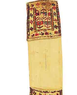 SHASAWAN TASCHE, PERSIEN, 74 X 20CM, EHZ 3 WOLLE AUF WOLLE, UM 1900