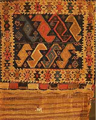 SHASAWAN SATTELTASCHE, 116 X 54CM, EHZ 4-5 WOLLE AUF WOLLE, UM 1880