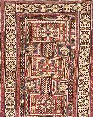 KAZAK, RUSSLAND, 161 X 113CM, EHZ 2-3 WOLLE AUF WOLLE, UM 1900