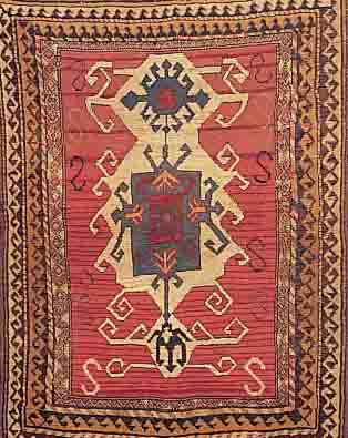 KAZAK, RUSSLAND, 170 X 127CM, EHZ 3-4 WOLLE AUF WOLLE, UM 1920