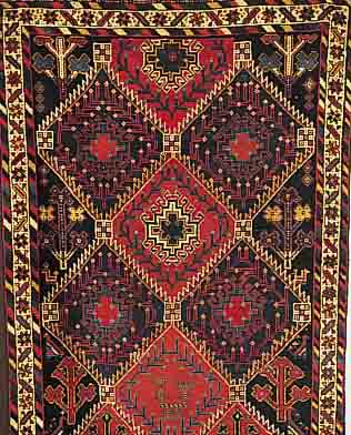 GASHGAI, PERSIEN, 296 X 108CM, EHZ 3 WOLLE AUF WOLLE, UM 1900