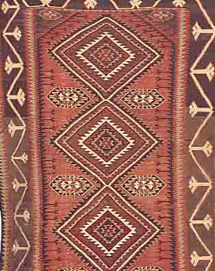 SHIRWAN-KELIM, RUSSLAND, 315 X 160CM, EHZ 2-3, WOLLE AUF WOLLE, UM 1920