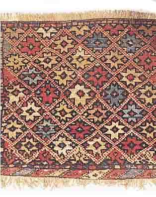 AFSHAR, PERSIEN, 42 X 47CM, EHZ 4 WOLLE AUF WOLLE, 1920