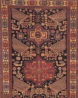SHIRWAN, RUSSLAND, 222 X 125CM, EHZ 3-4 WOLLE AUF WOLLE, UM 1920